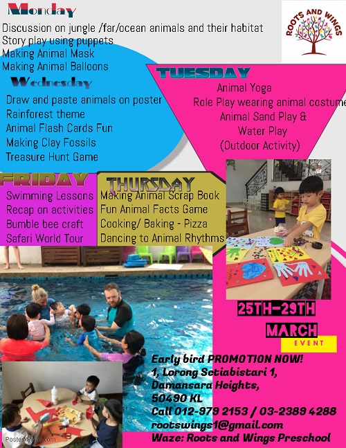  Roots & Wings March Holiday Program 