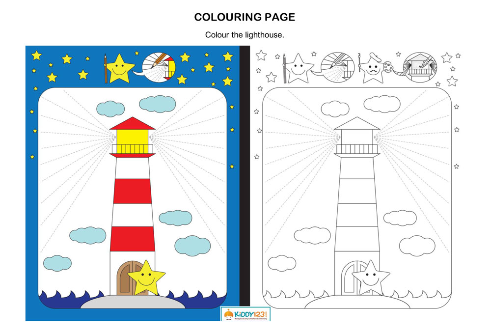 ART & CRAFT - Colour the Lighthouse