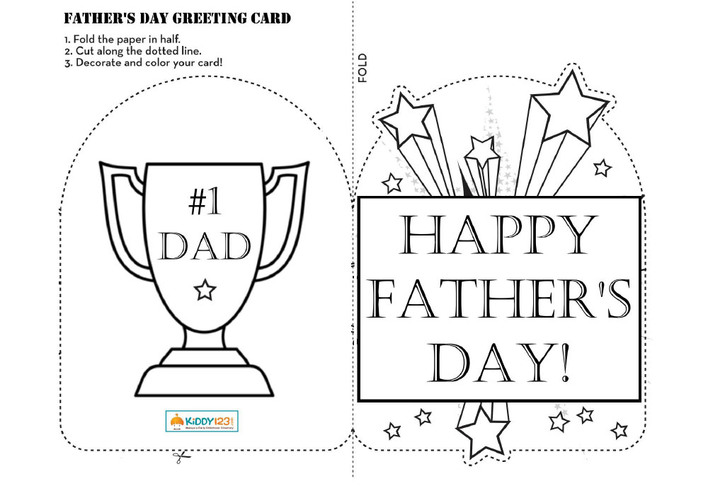 ART & CRAFT - Father's Day Greeting Card