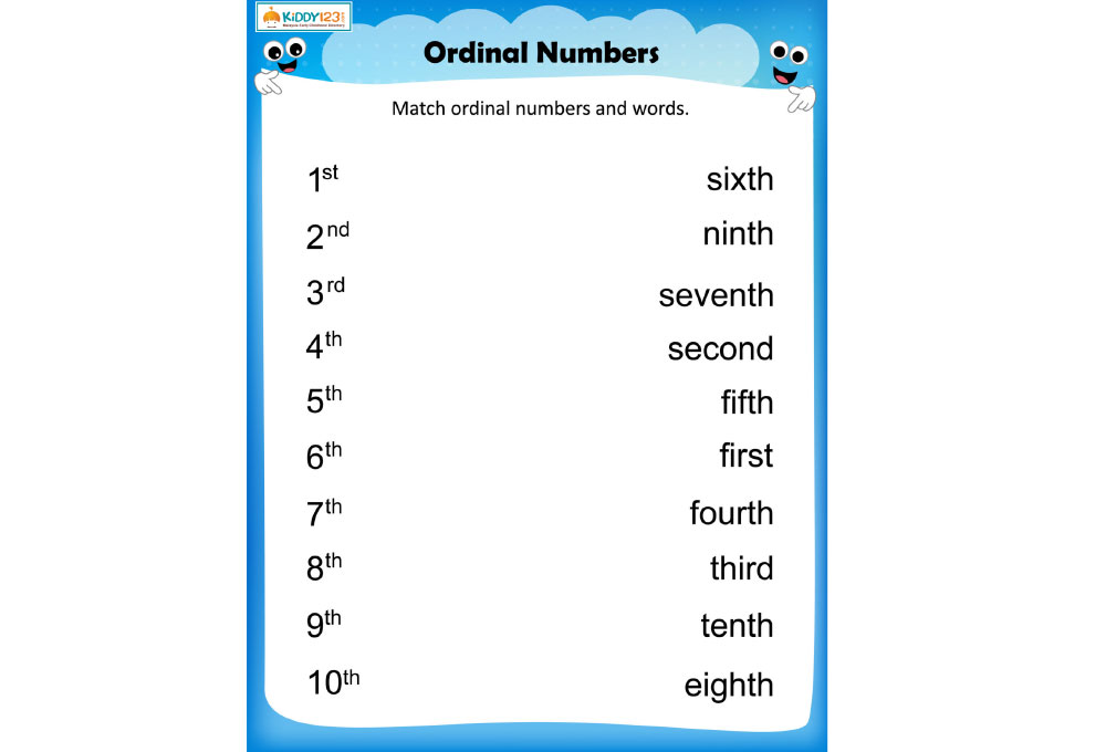 LANGUAGE _ Ordinal numbers