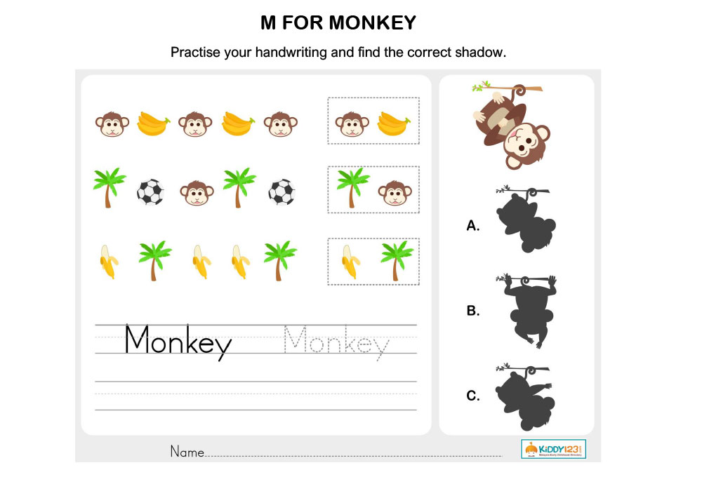 M-for-monkey