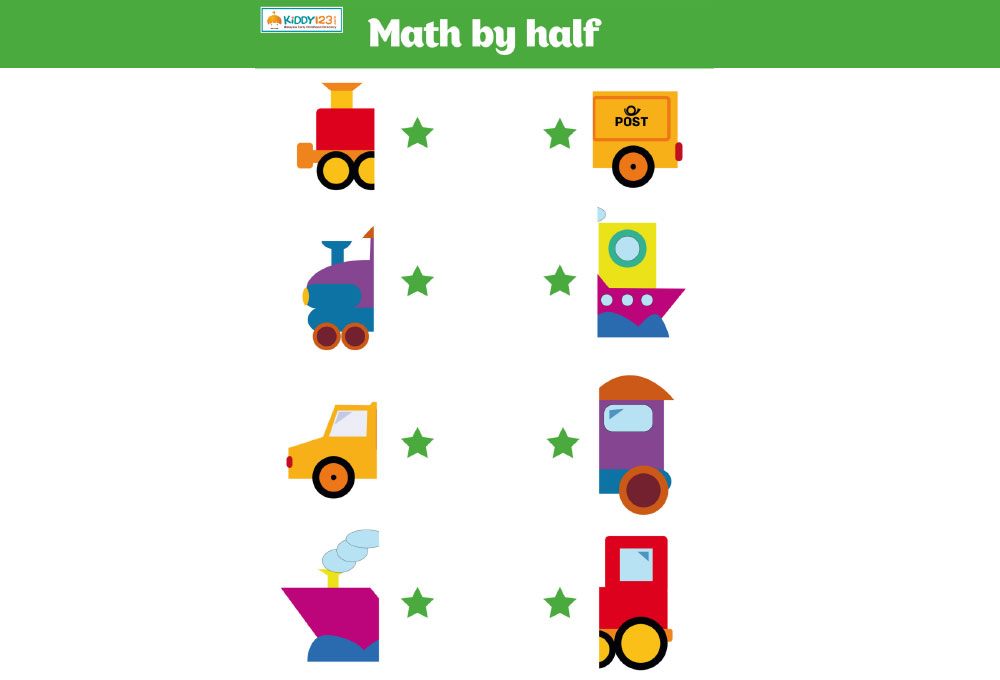 MATHS - Halves vehicles