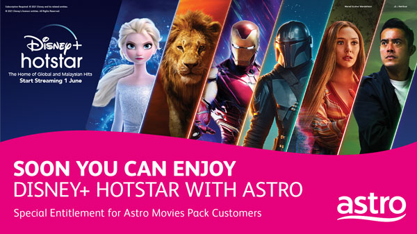 Akan Datang! Disney+ Hotstar to launch in Malaysia on 1 June