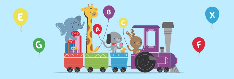 Let's Go On The ABC Animal Train