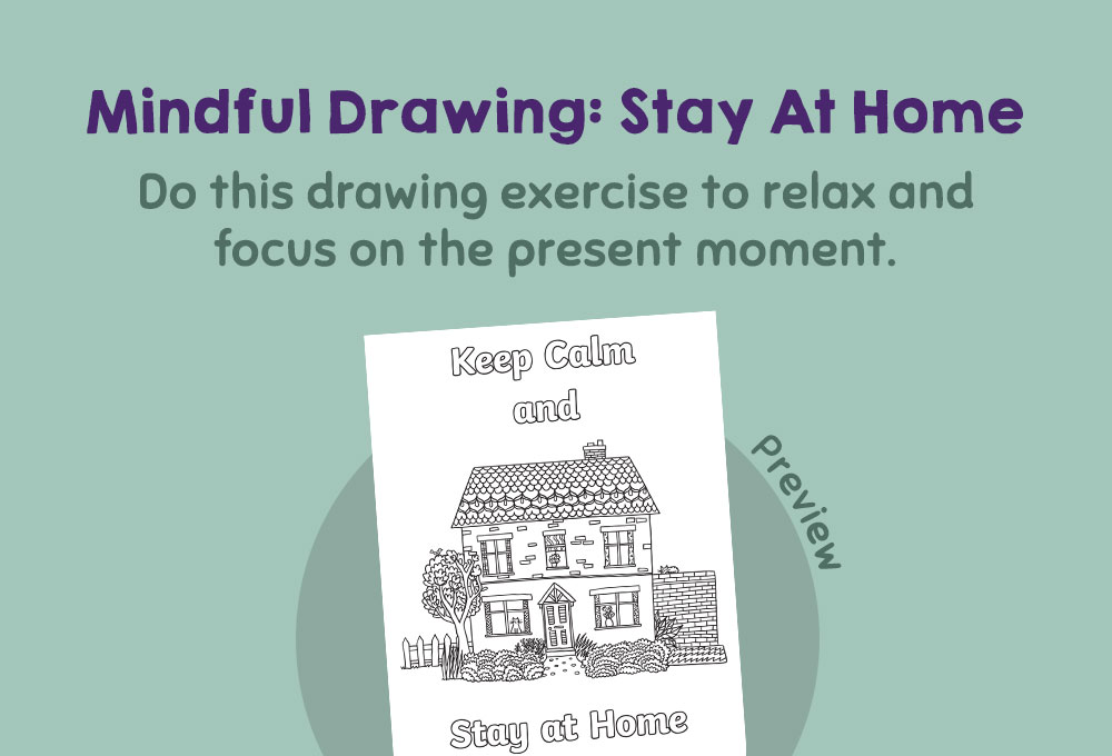 printable worksheet art mindful drawing