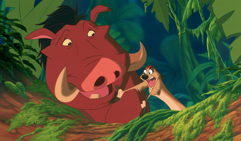 Can you feel love tonight Timon and Pumba