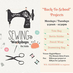 Back To School Kids Sewing Workshop