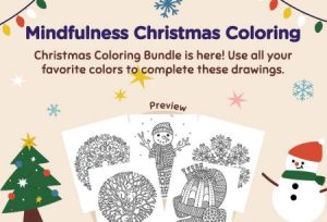 Art - Mindfulness Christmas Coloring Bundle