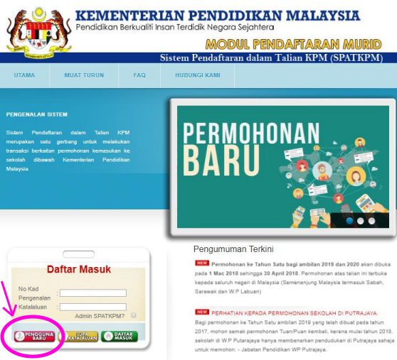 Register as new user