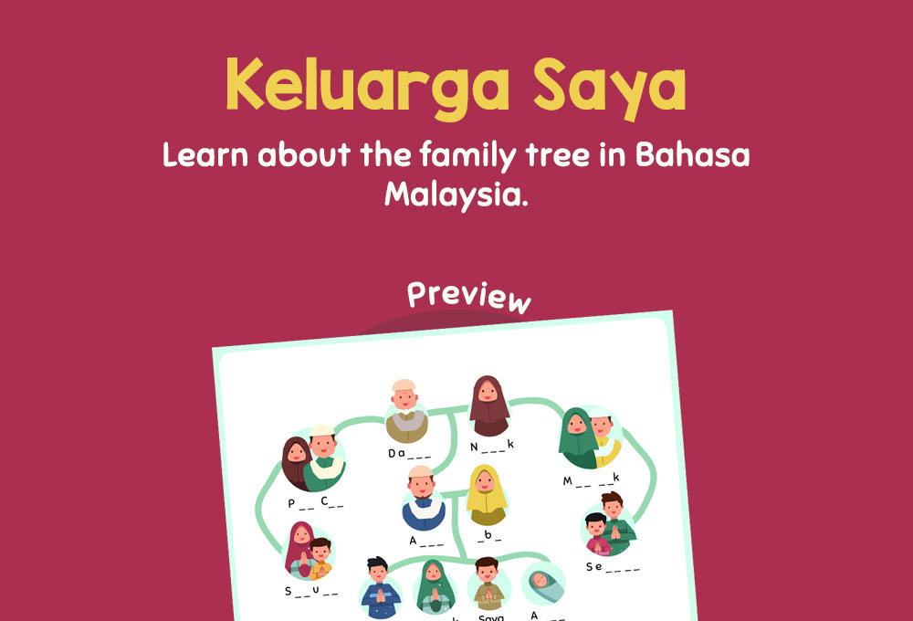 printable worksheet language bahasa malaysia